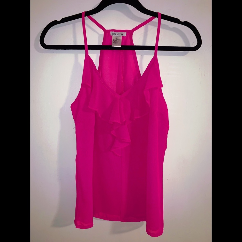 Hot pink tank top